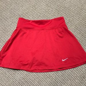 Red nike tennis skirt